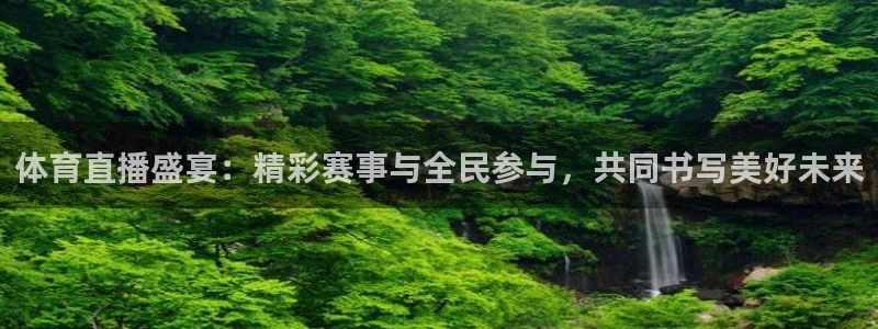 体育直播盛宴：精彩赛事与全民参与，共同书写美好未来